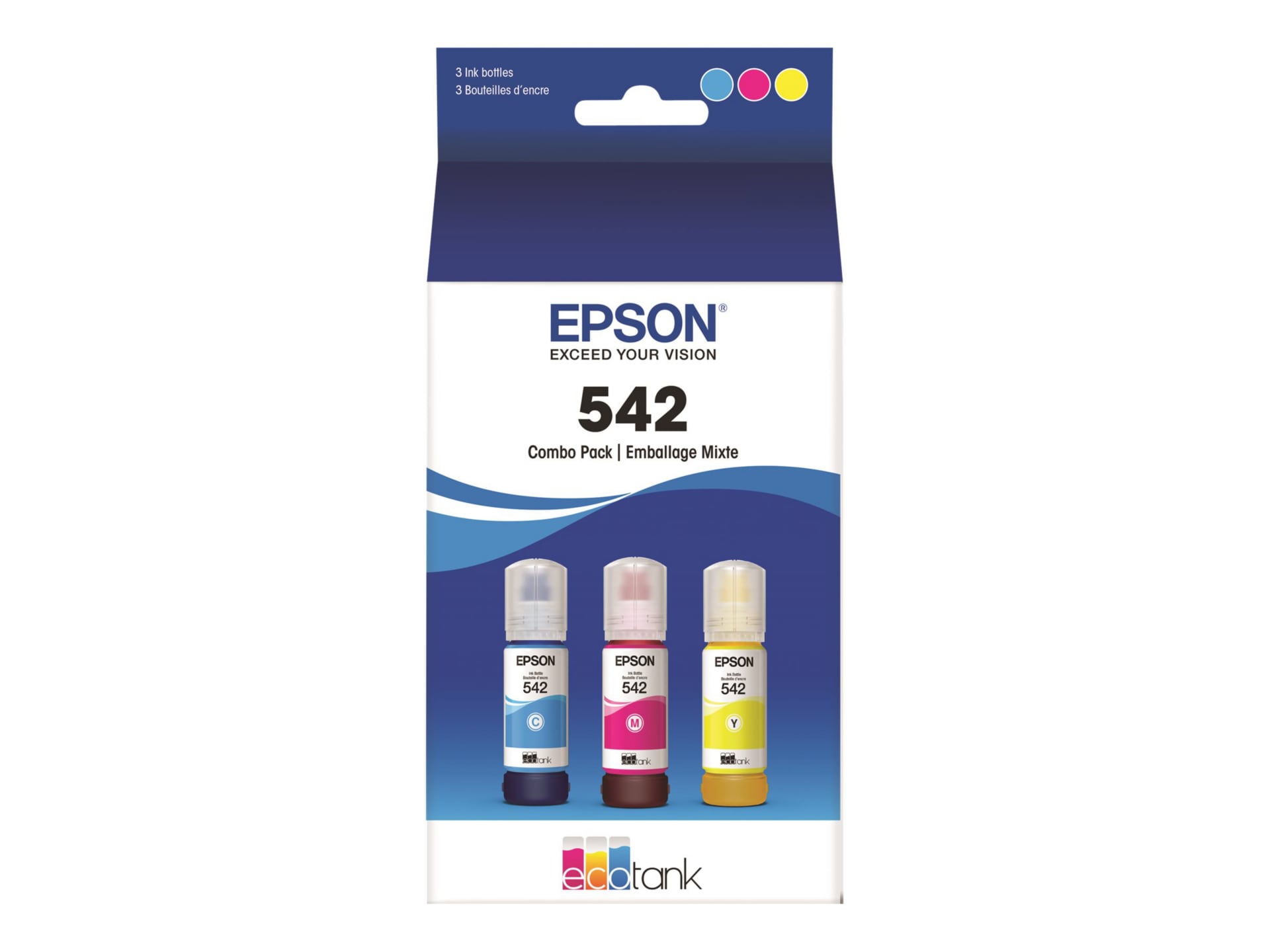 Epson 542 Multipack - 3-pack - Ultra High Capacity - yellow, cyan, magenta - original - ink refill