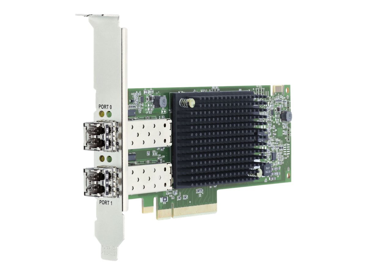 Emulex LPe35002 32Gb 2-port PCIe Fibre Channel Adapter - host bus adapter - PCIe 4.0 x8 - 32Gb Fibre Channel Gen 7