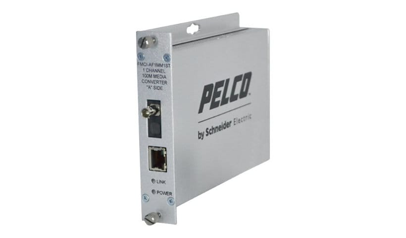 Pelco FMCI Series FMCI-AF1MM1ST - fiber media converter - 10Mb LAN, 100Mb L