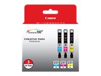 Canon CLI-251 3 Color Pack - 3-pack - yellow, cyan, magenta - original - ink tank