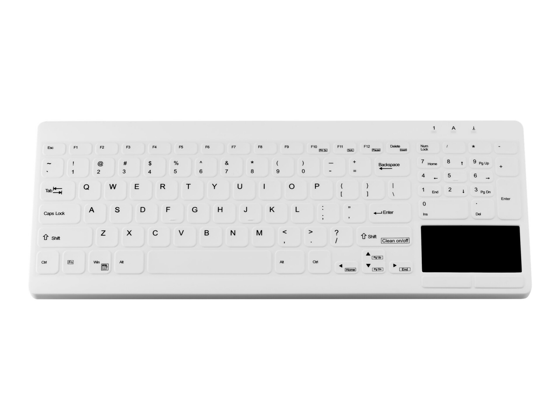 TG3 Electronics CK95 - Right Touchpad - keyboard - with touchpad - US - whi