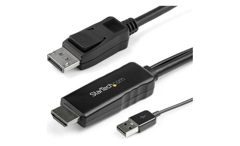 6ft (1.8m) USB-C to DisplayPort™ Adapter Cable 4K 30Hz - Black