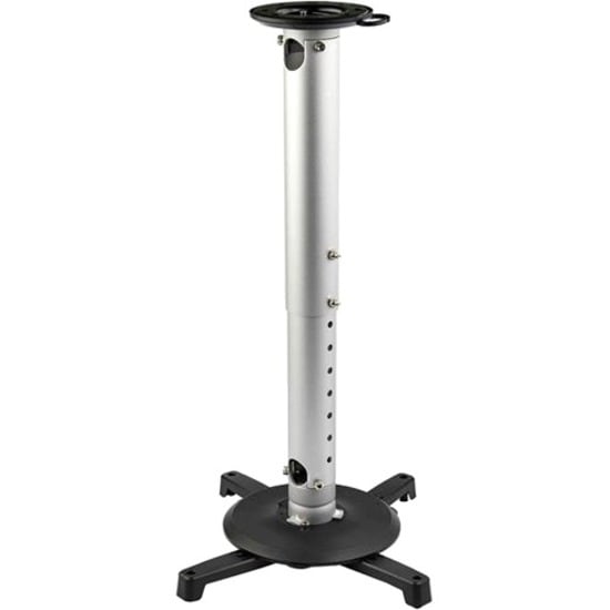 StarTech.com Universal Ceiling Projector Mount, Height Adjustable Hanging Pole Mount 5"-22.7" from Ceiling, 33lb TAA