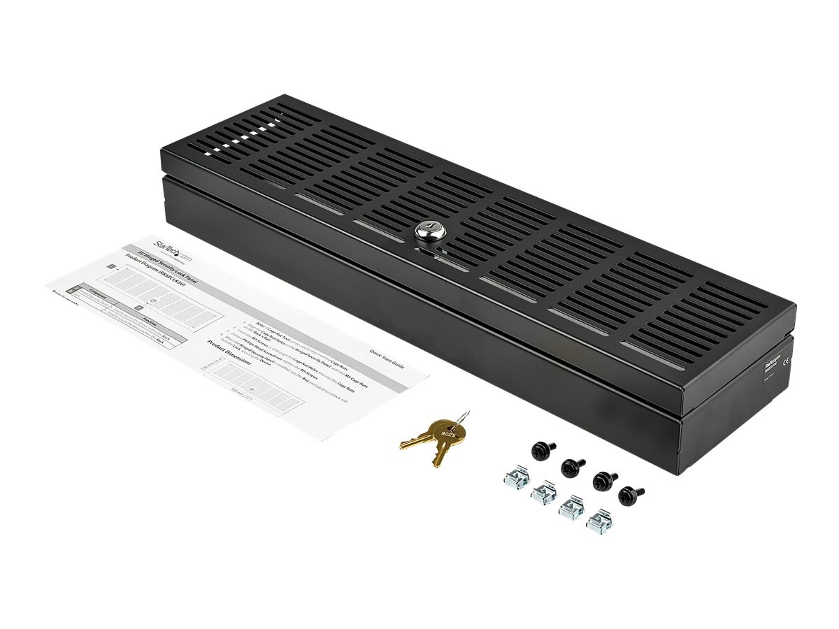 Thumbnail 4 of 5 for StarTech.com 3U 19" Rack Mount Security Cover - Hinged Locking Panel/ Cage/ Door for Server Rack/Network Cabinet
