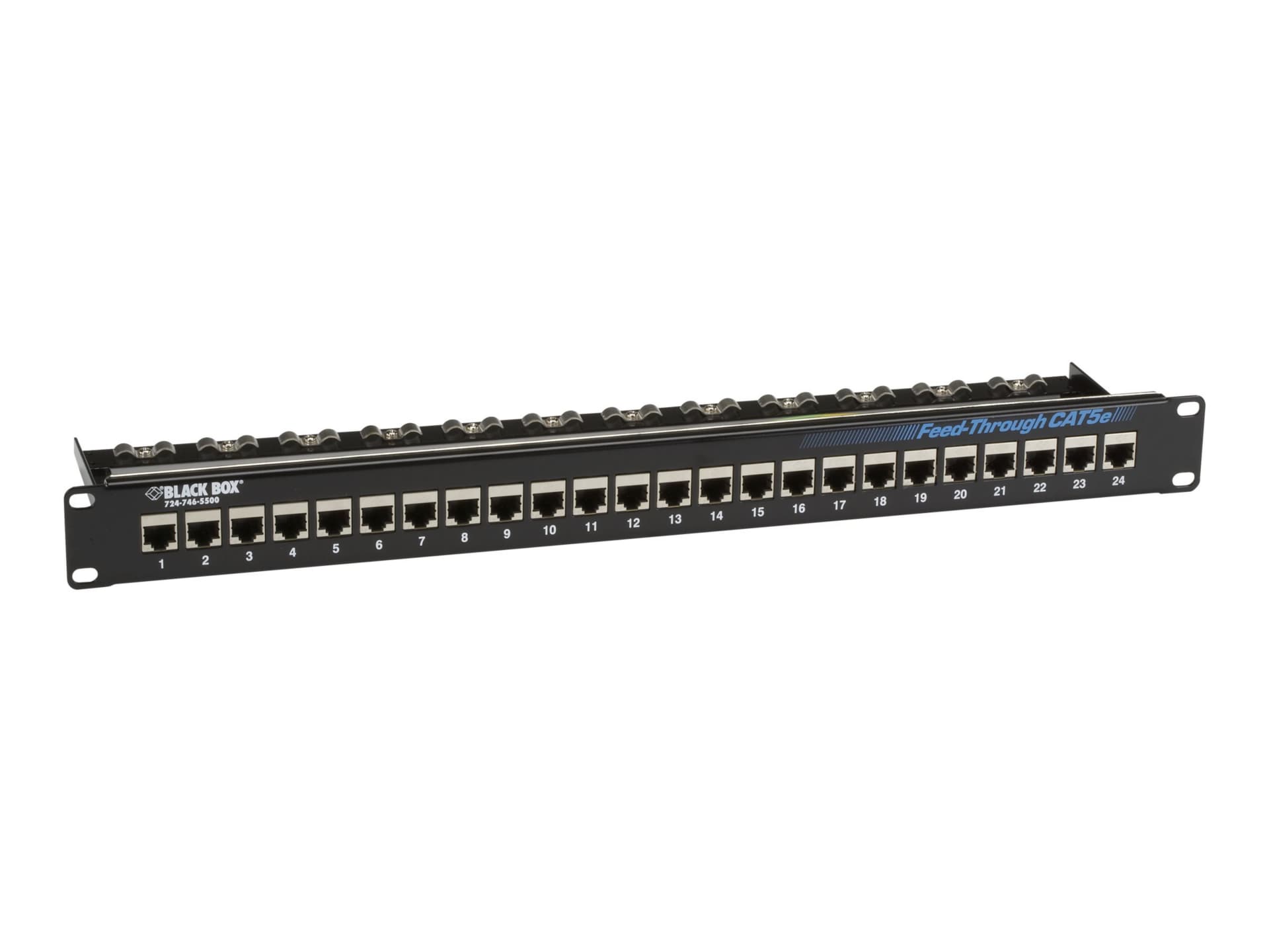 Black Box Feed-Through patch panel - 1U - 19"