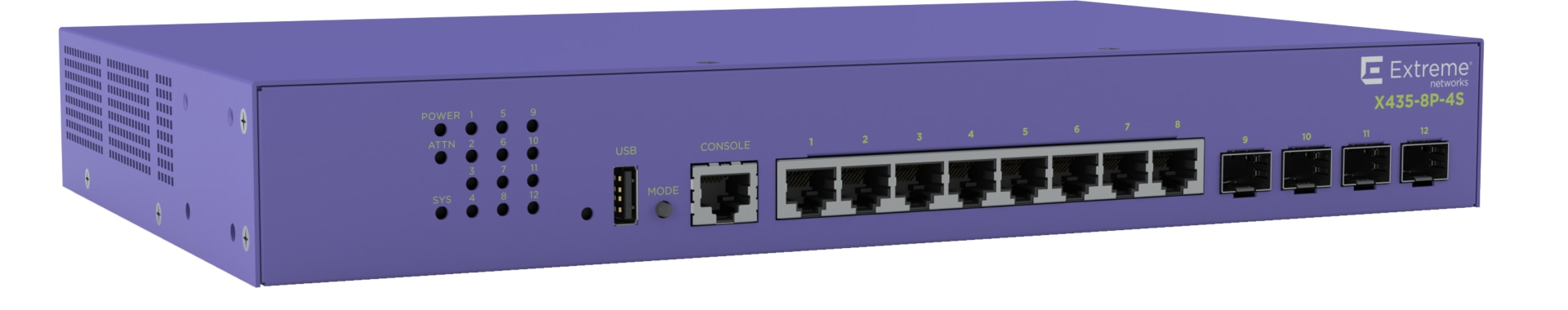 Extreme Networks ExtremeSwitching X435-8T-4S - switch - 8 ports - managed -