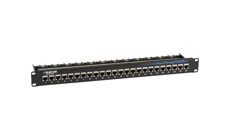 Black Box Feed-Through patch panel - 1U - 19