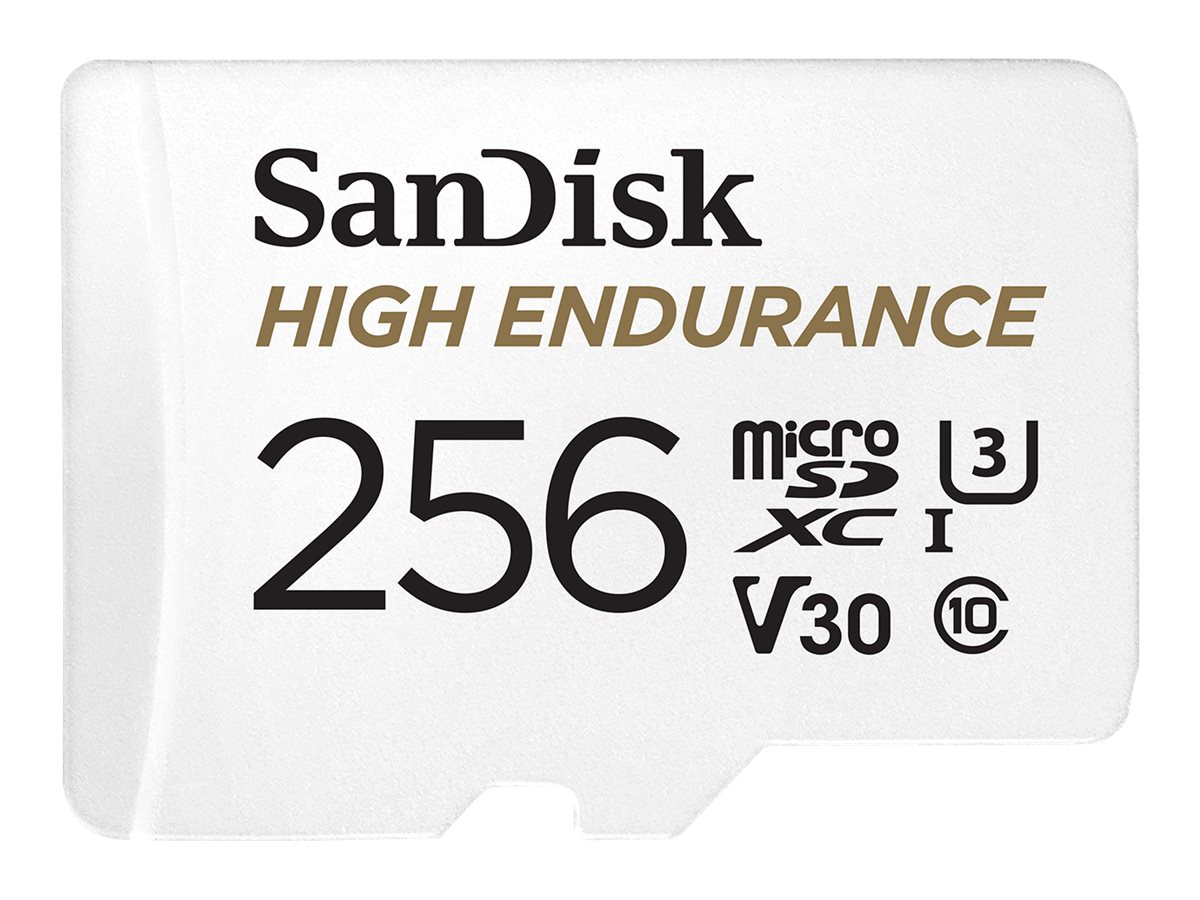 offset revolution Bedøvelsesmiddel SanDisk High Endurance - flash memory card - 256 GB - microSDXC UHS-I -  SDSQQNR-256G-AN6IA - -