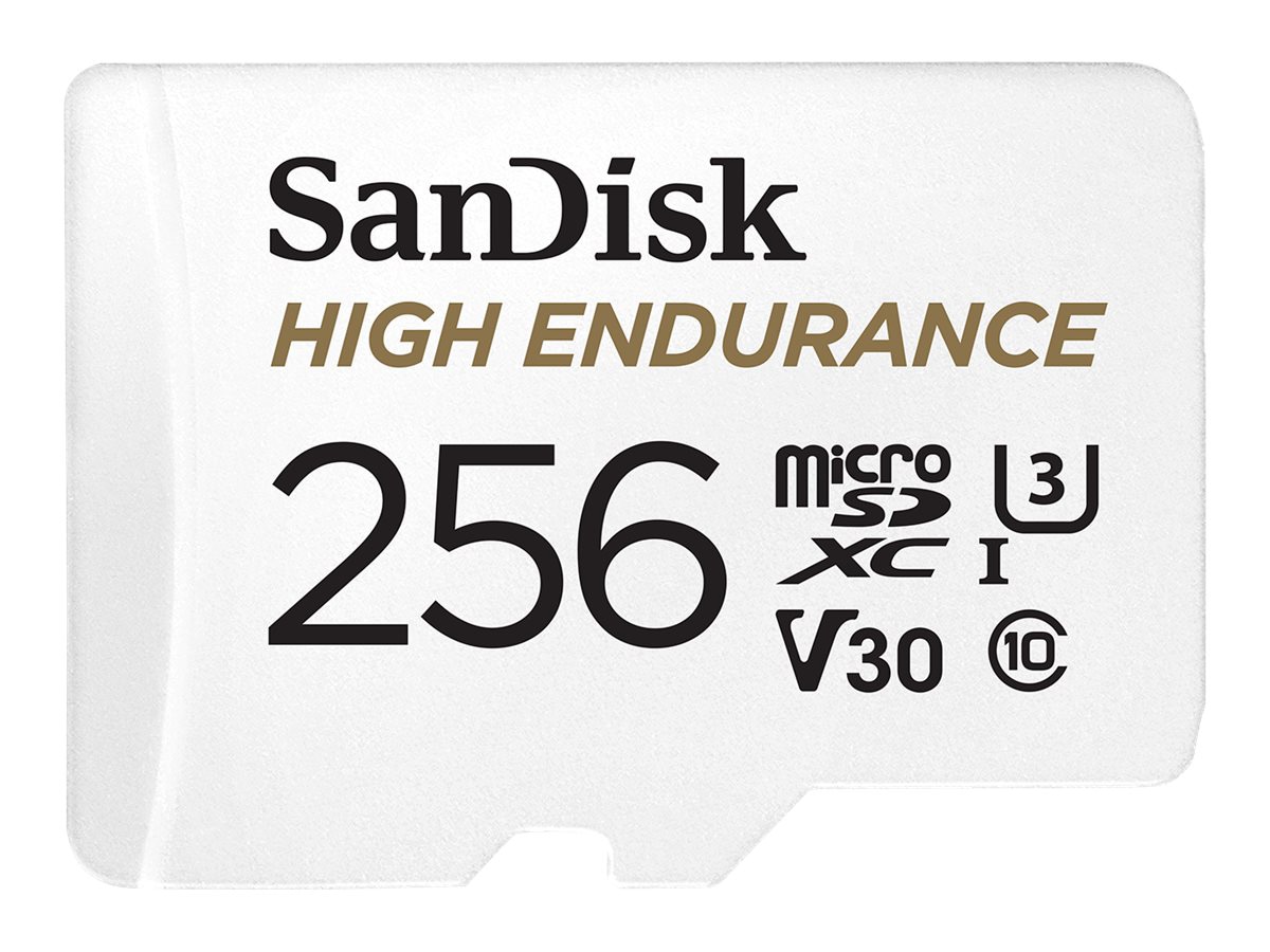 SanDisk High Endurance - flash memory card - 256 GB - microSDXC UHS-I