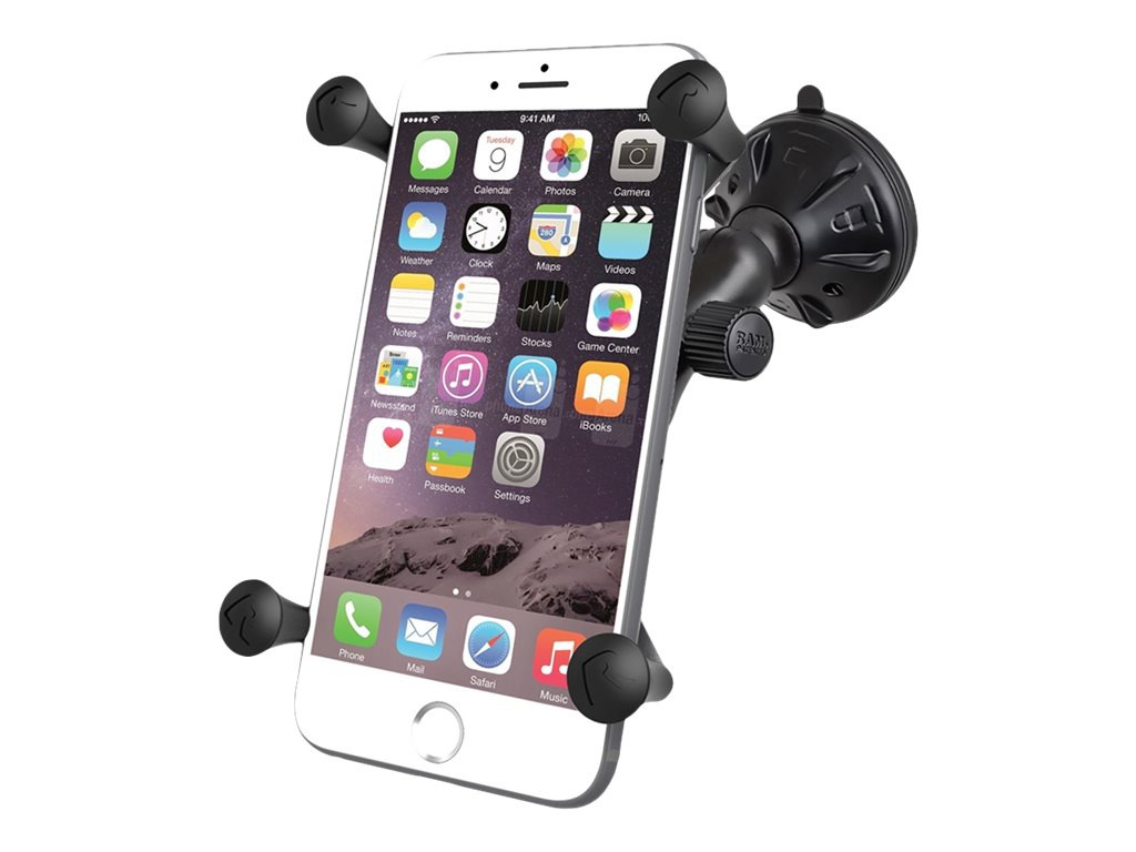 RAM X-Grip Large Phone Mount with Low Profile Suction Base - B size - car holder for cellular phone