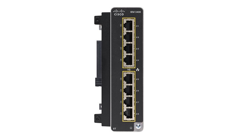 Cisco Catalyst IE3400 Rugged Series Advanced Expansion Module - module d'extension - Gigabit Ethernet x 8