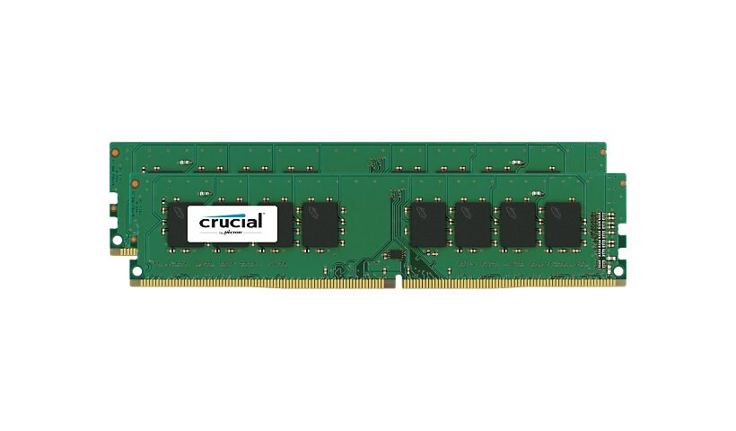 Crucial - DDR4 - kit - 32 GB: 2 x 16 GB - DIMM 288-pin - 2400 MHz / PC4-192