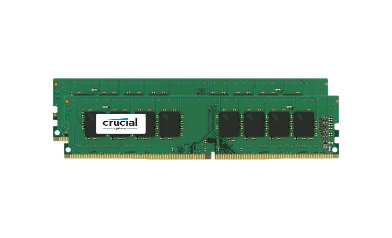 Crucial - DDR4 - kit - 32 GB: 2 x 16 GB - DIMM 288-pin - 2400 MHz / PC4-192