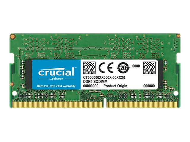 Crucial - DDR4 - module - 32 GB - SO-DIMM 260-pin - 3200 MHz / PC4-25600 -  unbuffered - CT32G4SFD832A - Laptop Memory 