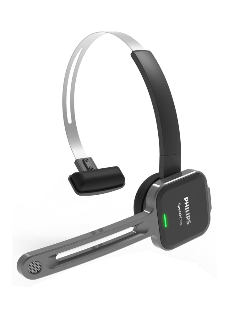 Philips SpeechOne Wireless Dictation Headset - mono - black