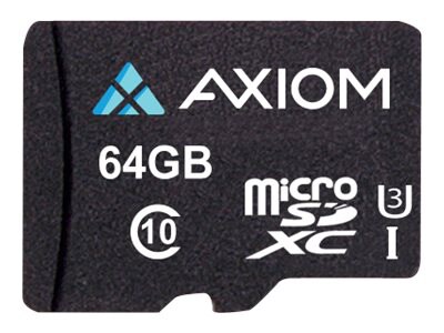 Axiom - flash memory card - 64 GB - microSDXC UHS-I