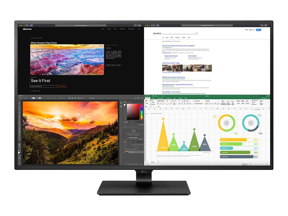 LG 43UN700-B - LED monitor - 4K - 43" - HDR
