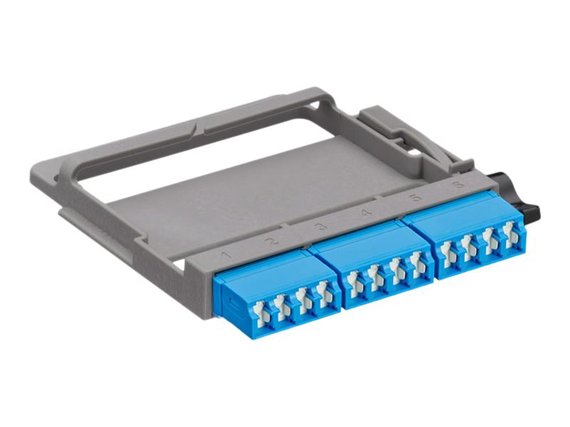 Leviton HDX Fiber Adapter Plates 5FUHD-SLL - fiber-optic adapter plate