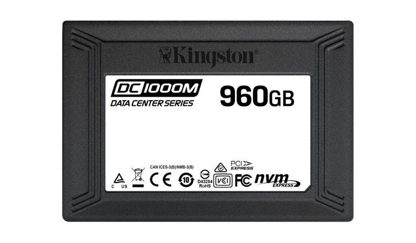 Kingston Data Center DC1000M - solid state drive - 960 GB - U.2 PCIe 3.0 x