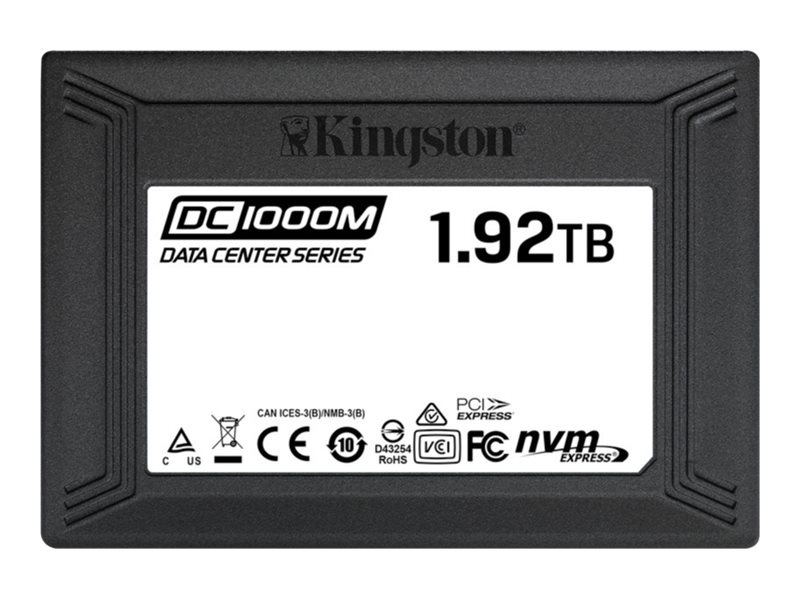 Kingston Data Center DC1000M - solid state drive - 1.92 TB - U.2 PCIe 3.0 x