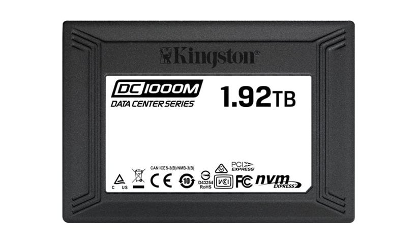 Kingston Data Center DC1000M - solid state drive - 1.92 TB - U.2 PCIe 3.0 x