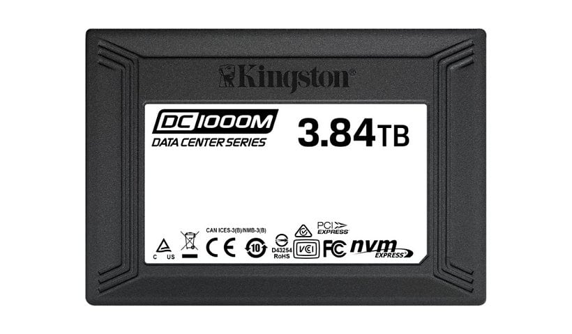 Kingston Data Center DC1000M - solid state drive - 3.84 TB - U.2 PCIe 3.0 x