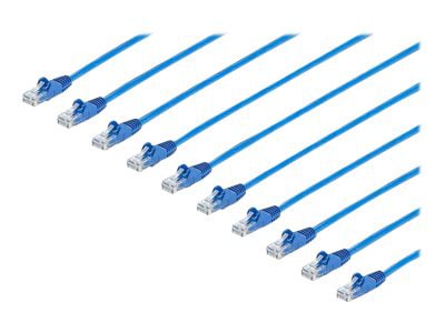 StarTech.com 3 ft. CAT6 Ethernet Cable - 10 Pack - ETL Verified - Blue CAT6 Patch Cord - Snagless RJ45 Connectors - 24