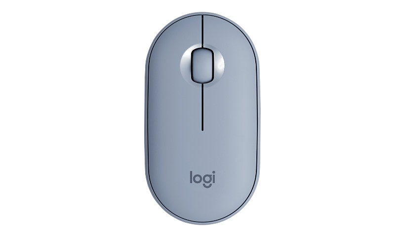 Logitech Pebble M350 - mouse - Bluetooth, 2.4 GHz - blue gray