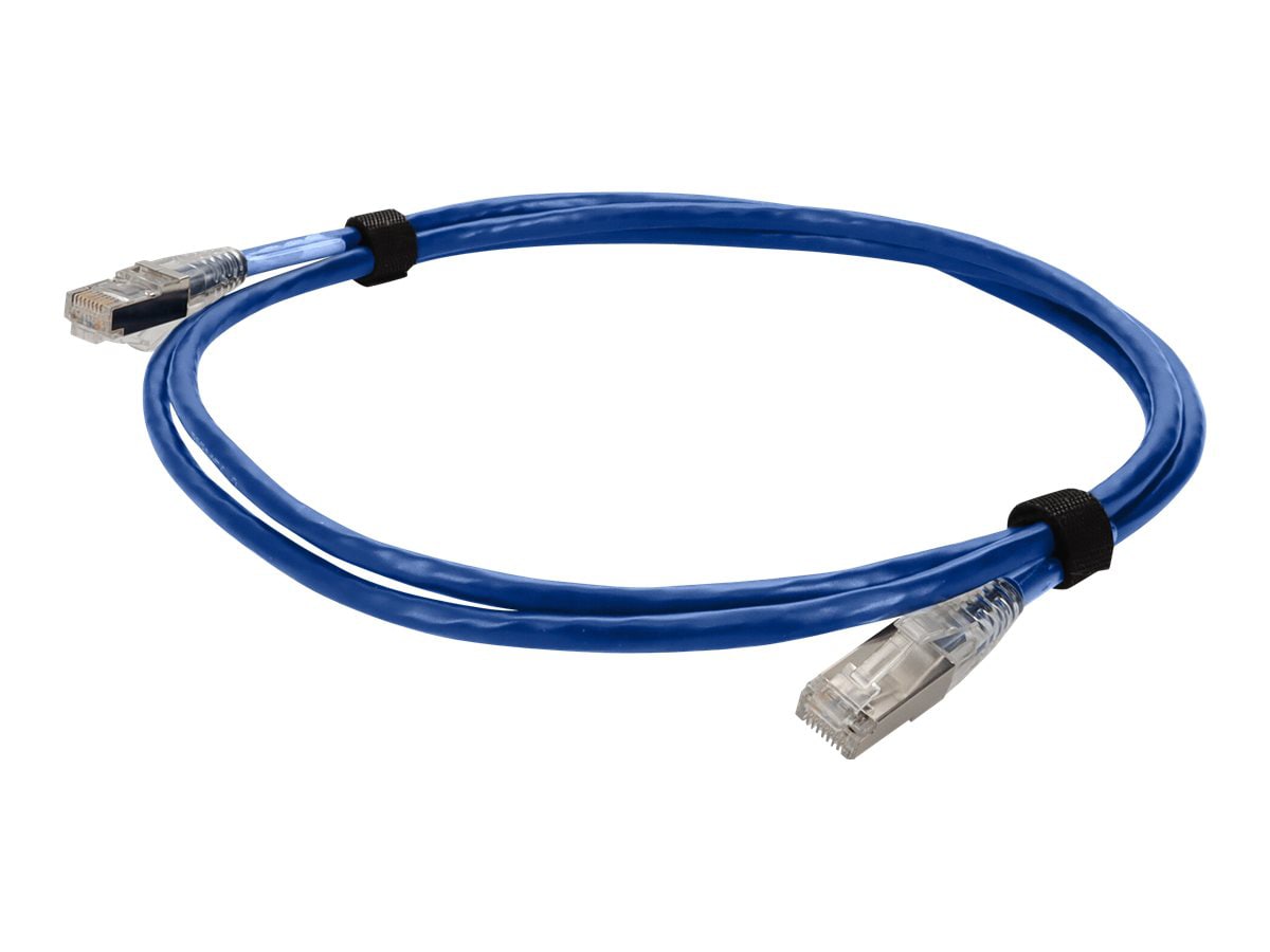 Proline 3ft RJ-45 (M)/RJ-45 (M) Straight Blue Cat6A Slim UTP PVC Cable
