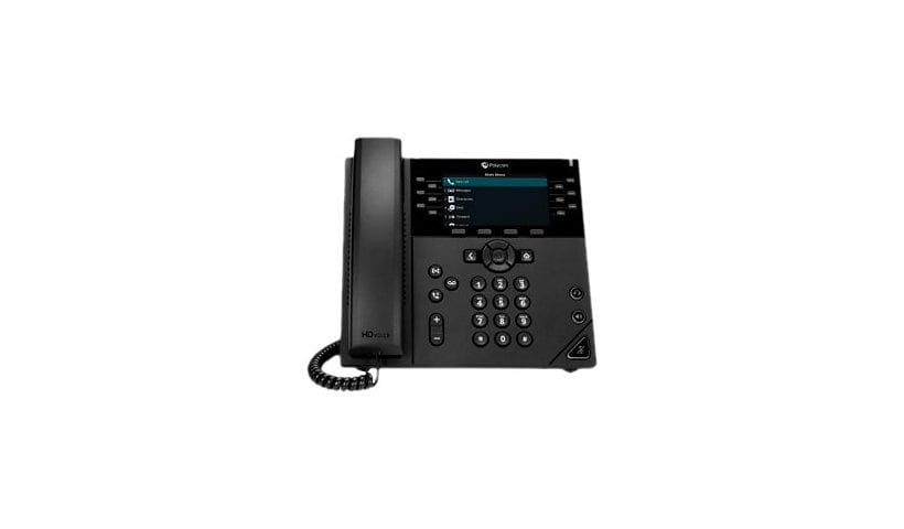 Poly 450 IP Phone - Corded - Corded - Desktop - Black - TAA Compliant