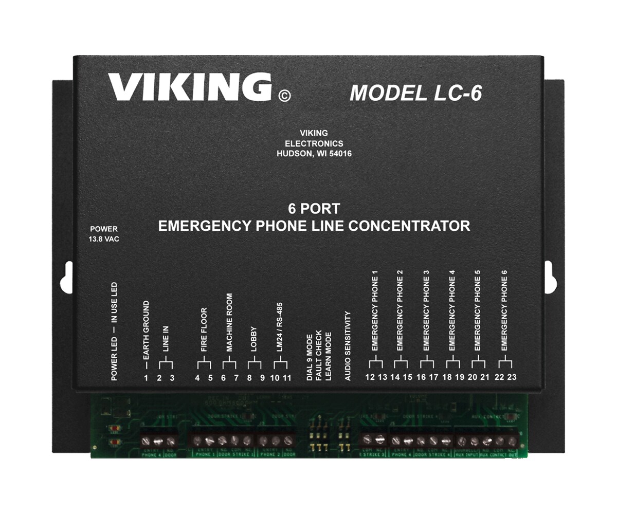 Viking Electronics 6 Port 125W Line Concentrator Car Amplifier