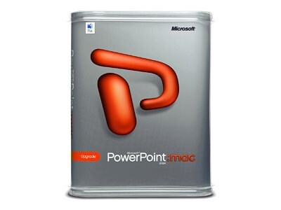 Microsoft PowerPoint 2004 for Mac - box pack (version upgrade) - 1 user