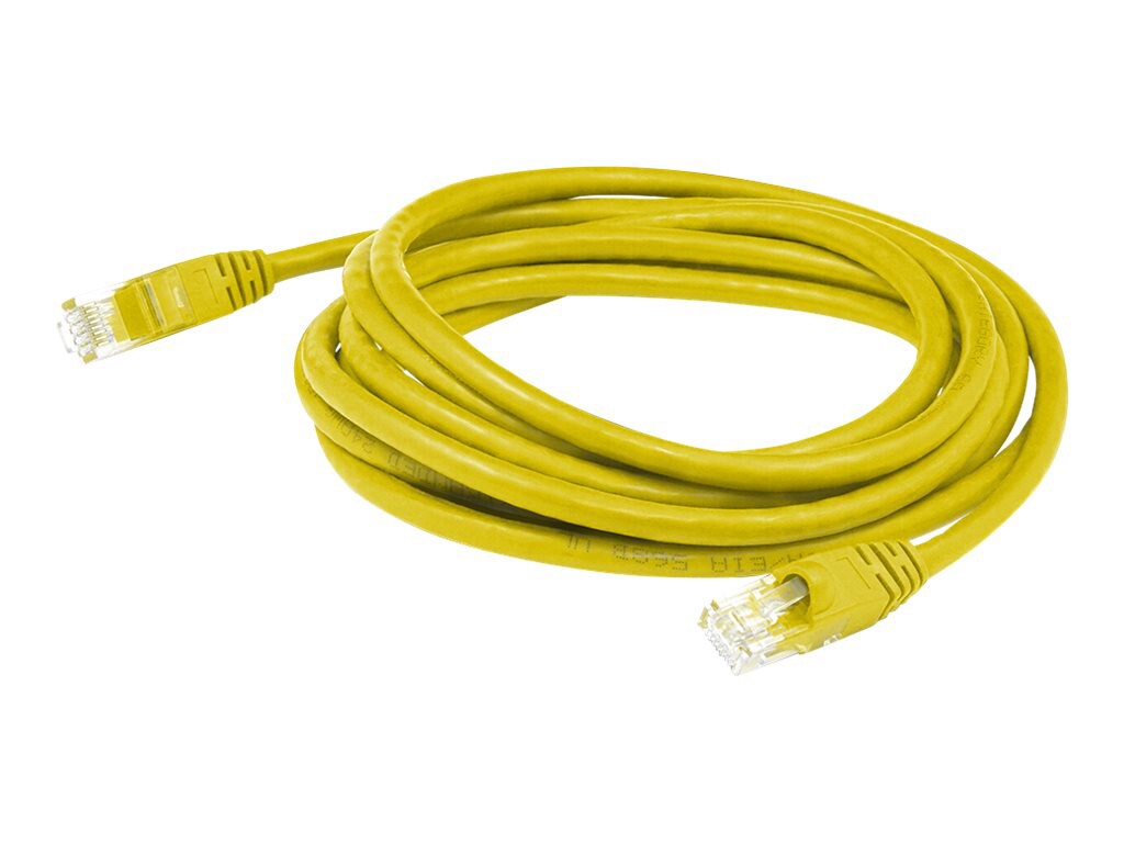 Proline 12ft Yellow CAT 6 PVC Ethernet Cable Snagless Bubble Boot RJ-45 M/M