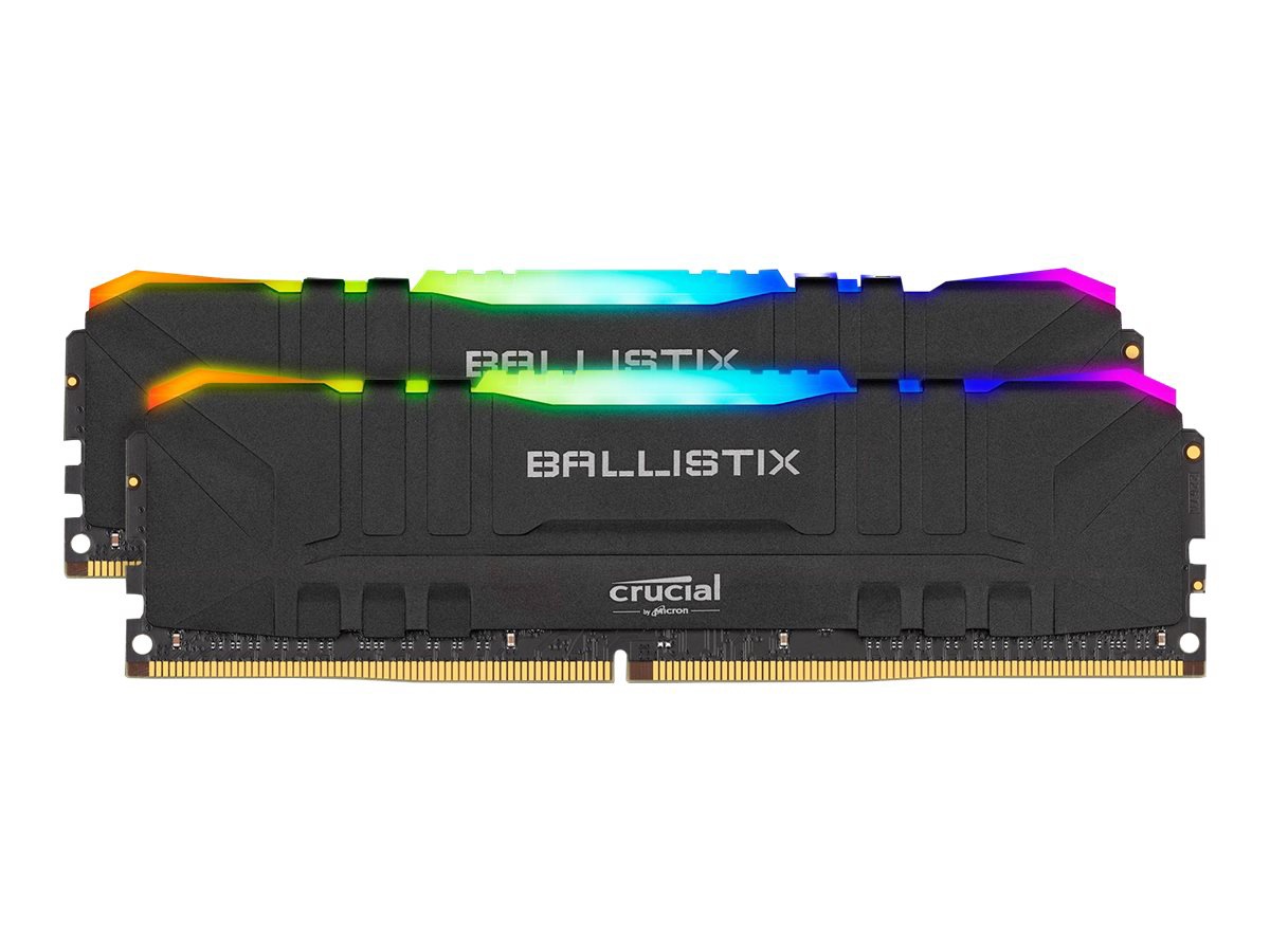 Ballistix RGB - DDR4 - kit - 32 GB: 2 x 16 GB - DIMM 288-pin - unbuffered