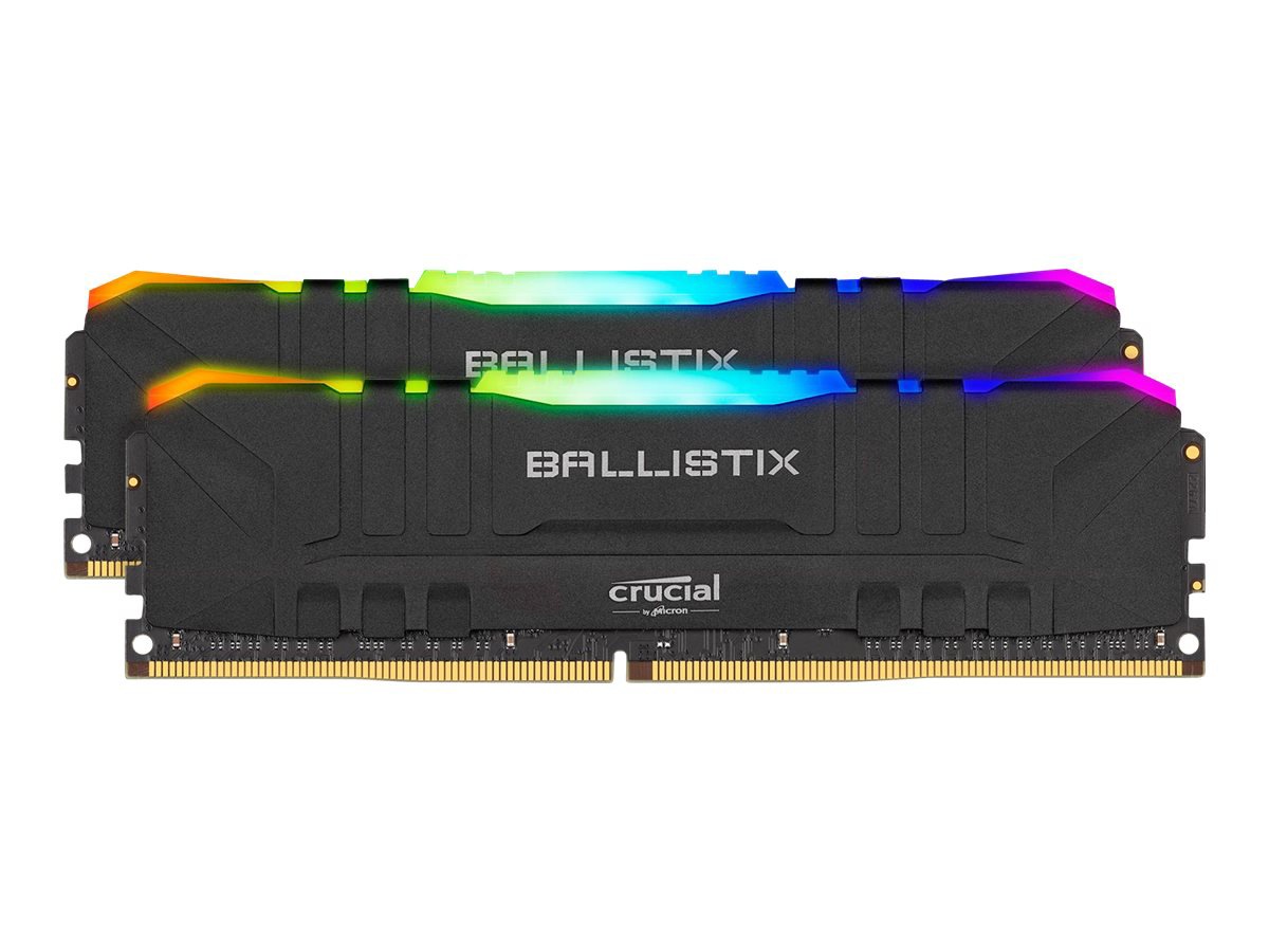 Ballistix RGB - DDR4 - kit - 16 GB: 2 x 8 GB - DIMM 288-pin - 3200 MHz / PC