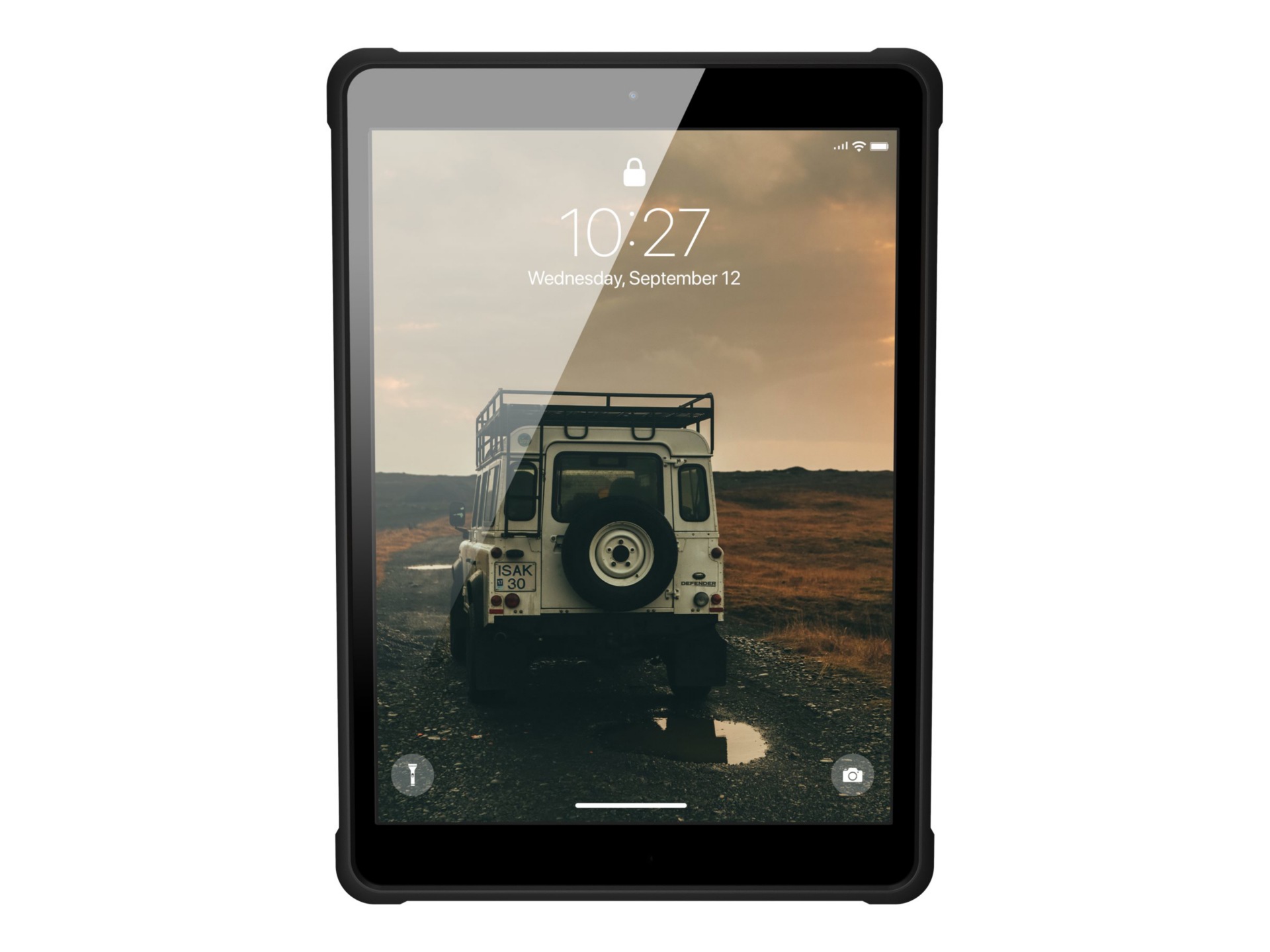 Thumbnail 2 of 13 for UAG Rugged Case for Apple iPad 10.2 in (7th/8th/9th gen) Metropolis with Handstrap Black