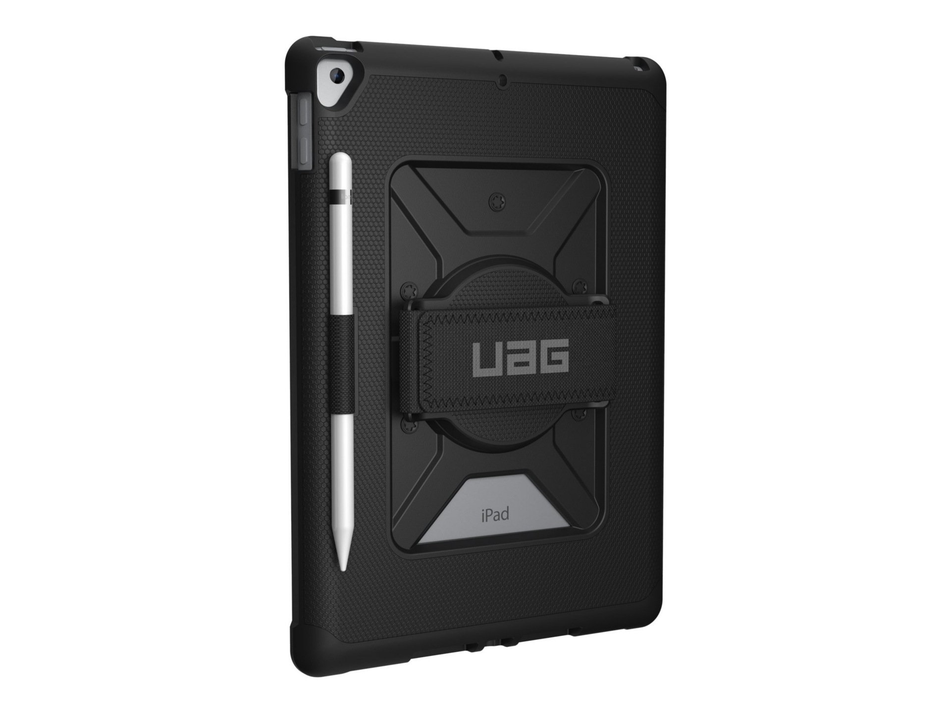 Thumbnail 4 of 13 for UAG Rugged Case for Apple iPad 10.2 in (7th/8th/9th gen) Metropolis with Handstrap Black