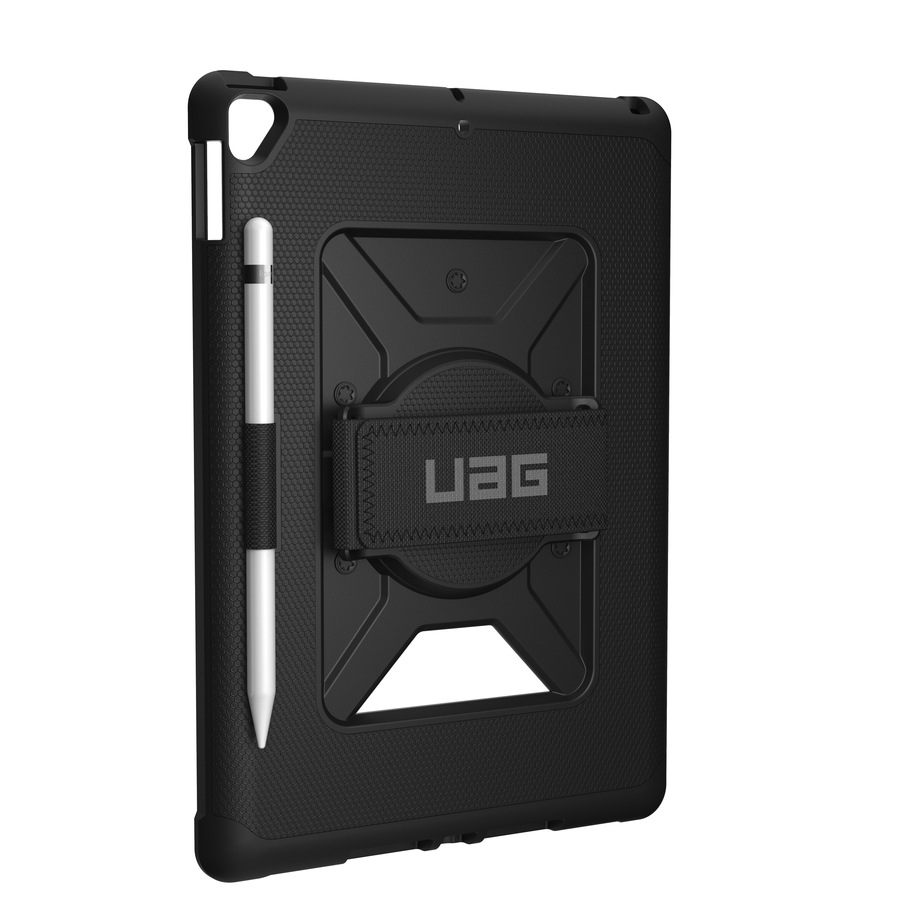 Thumbnail 6 of 13 for UAG Rugged Case for Apple iPad 10.2 in (7th/8th/9th gen) Metropolis with Handstrap Black
