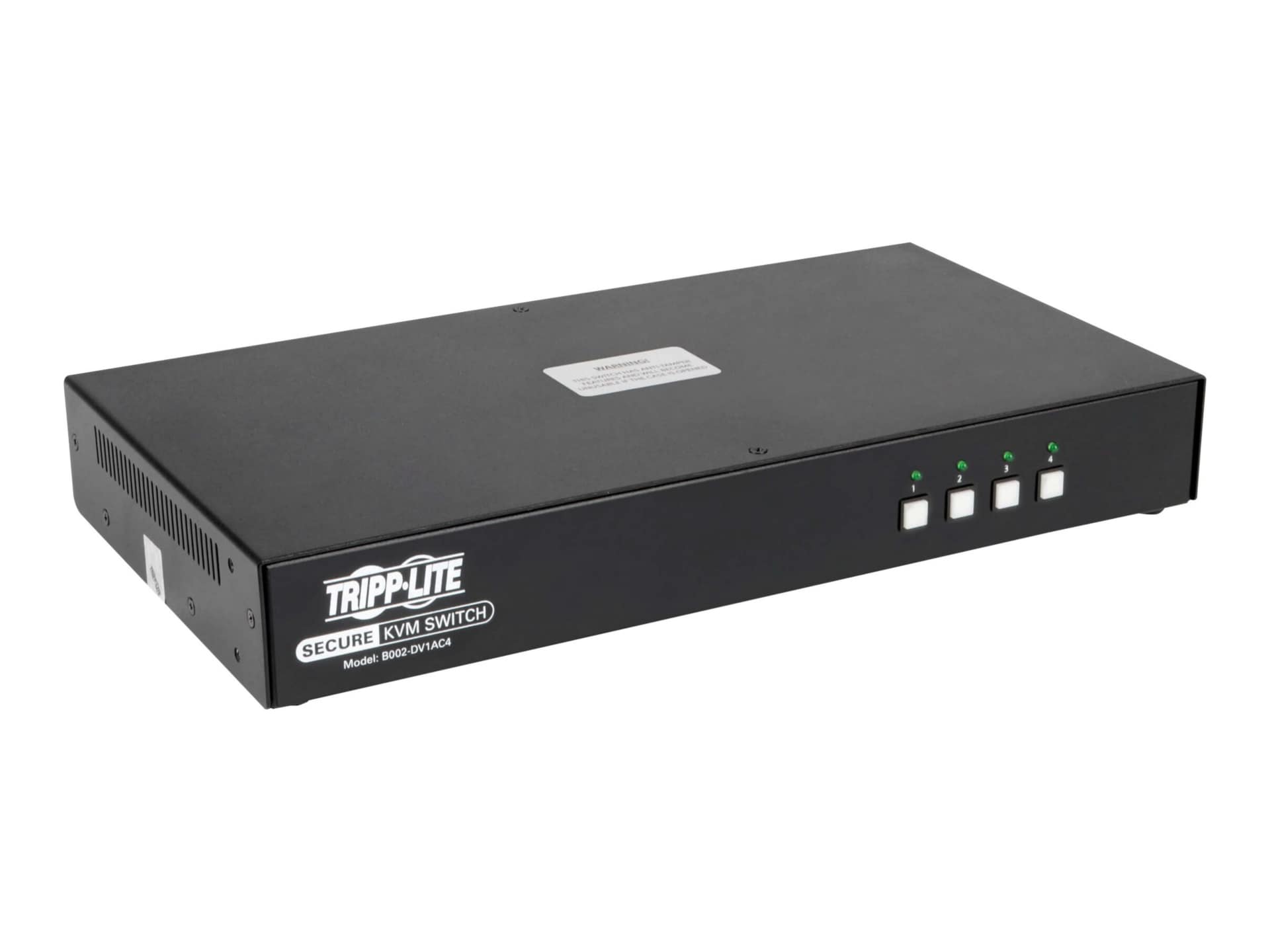 Tripp Lite Secure KVM Switch, DVI to DVI - 4-Port, NIAP PP3.0 Certified, Au
