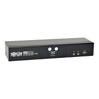 Tripp Lite 2-Port DVI Dual-Link / USB KVM Switch w/ Audio & Cables - KVM /