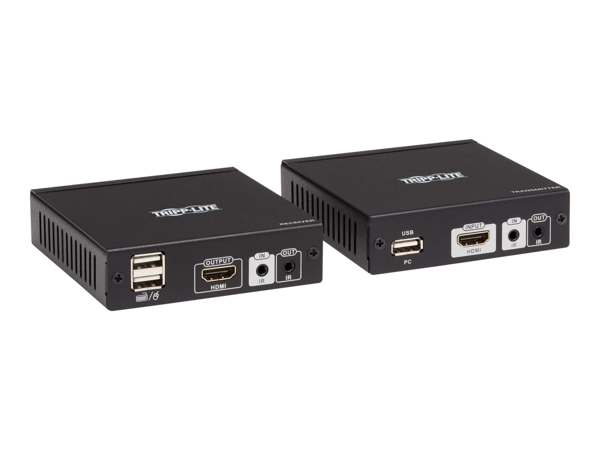 Extension de console HDBT KVM HDMI de Tripp Lite sur cat. 6 2 USB IR 4K à 30 Hz