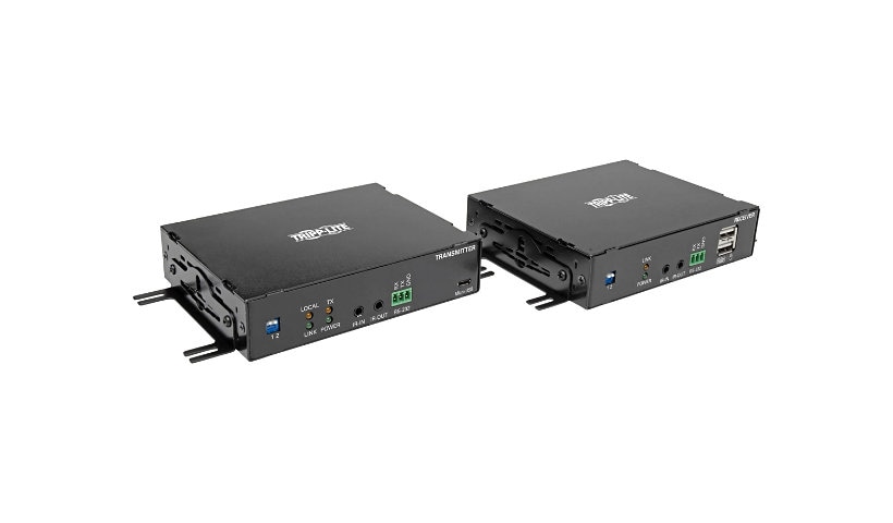 Tripp Lite DisplayPort over Fiber Extender Kit - 4K @ 30 Hz, RS-232, IR, USB, Duplex Multimode LC, 985 ft., TAA - Kit -