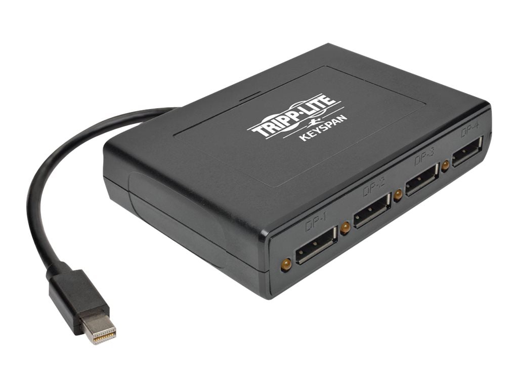 Tripp Lite 4Port Mini DisplayPort to DisplayPort Multi Stream Transport Hub - video/audio splitter - 4 ports - TAA