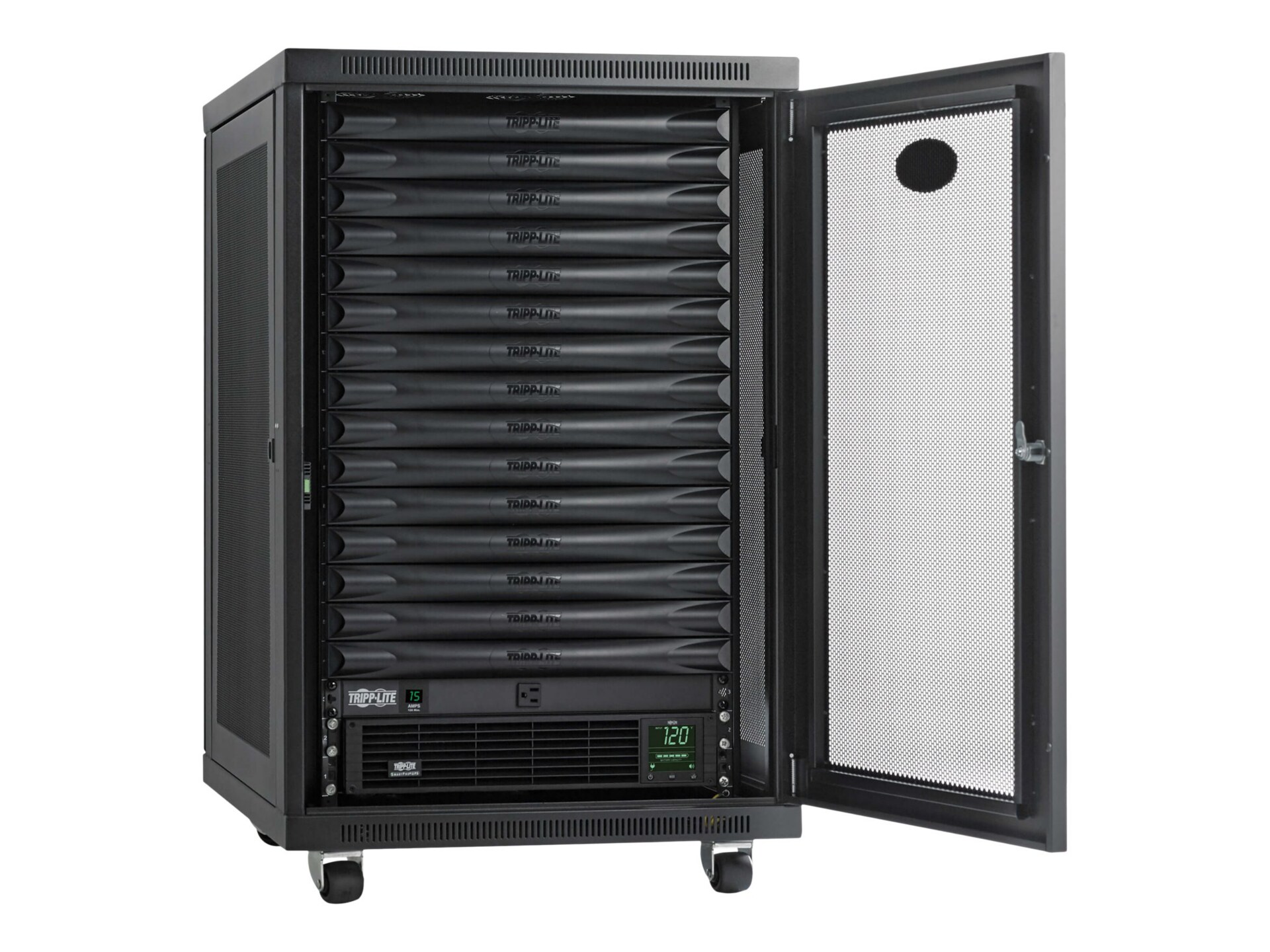 Tripp Lite EdgeReady Micro Data Center - 15U 1.5 kVA UPS, Network Management and Metered PDU, 120V Assembled/Tested Unit