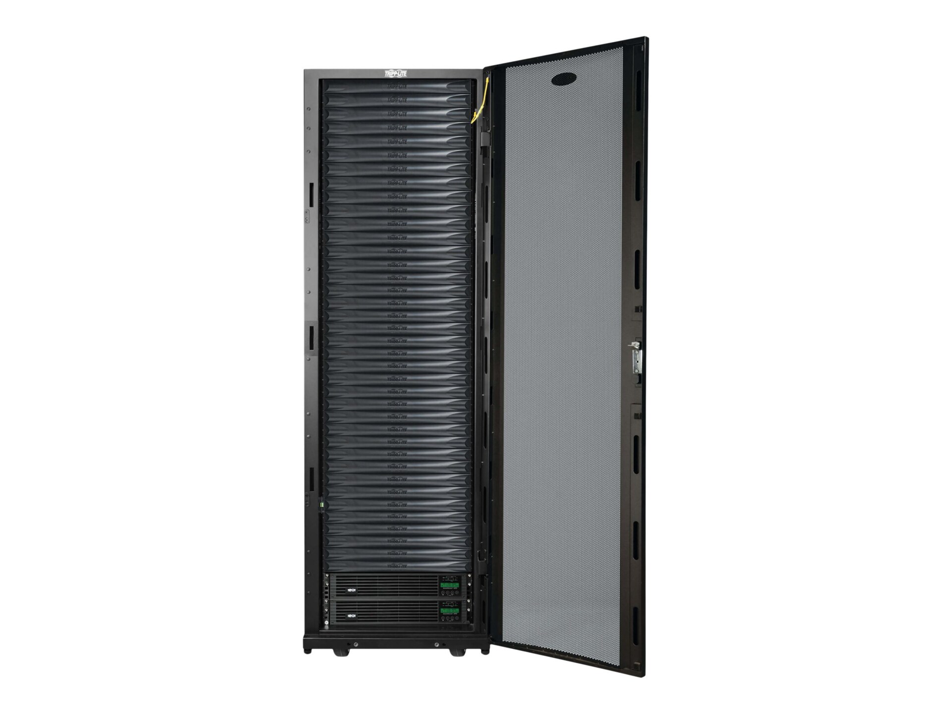Tripp Lite EdgeReady Micro Data Center - 38U, (2) 3 kVA UPS Systems (N+N), Network Management and Dual PDUs, 120V Kit -