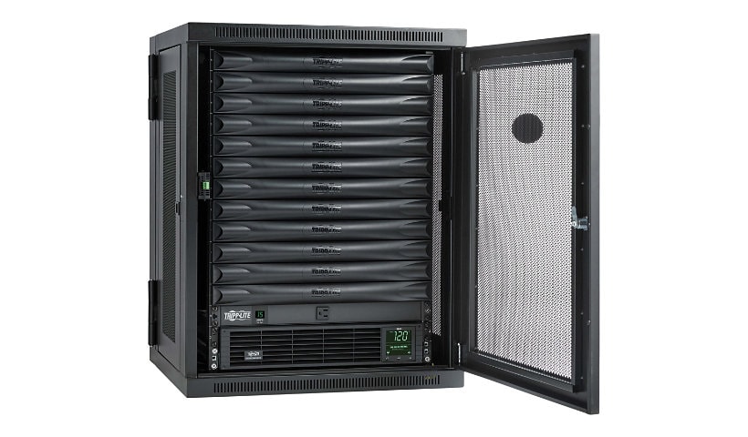 Tripp Lite EdgeReady Micro Data Center - 12U, Wall-Mount, 1,5 kVA UPS, Network Management and PDU, 120V Kit - rack - 12U