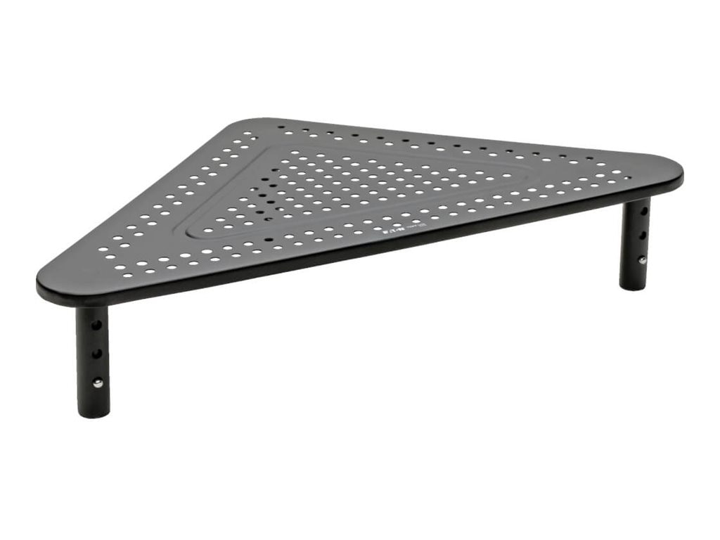 Tripp Lite Monitor Riser Stand Desktop Corner Metal Height Adjustable Black
