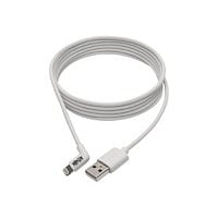 Tripp Lite Lightning to USB Sync Charge Right-Angle iPhone iPad White 3ft
