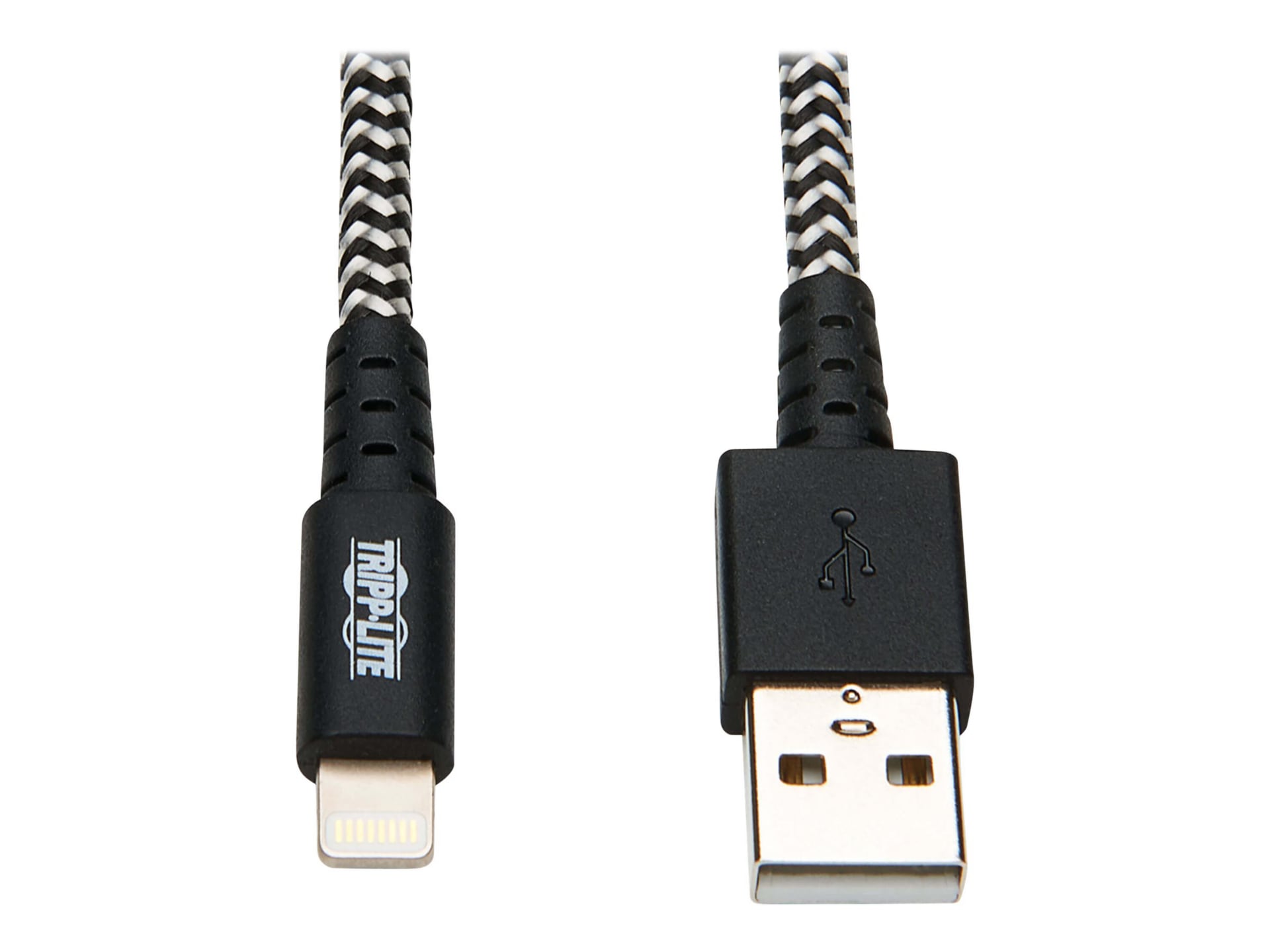 Câble Tripp Lite service intensif Lightning à USB synch./rech. iPhone iPad d’Apple, 10 pi
