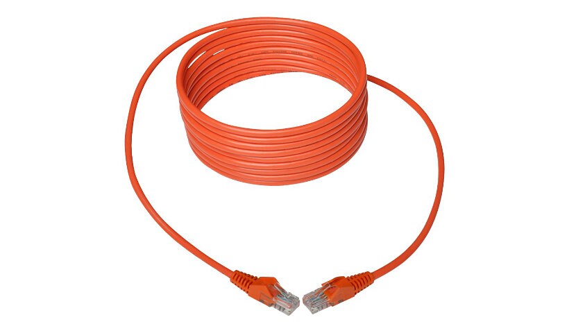 Eaton Tripp Lite Series Cat5e 350 MHz Snagless Molded (UTP) Ethernet Cable (RJ45 M/M), PoE - Orange, 14 ft. (4,27 m) -